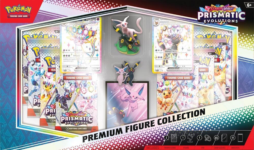 Pokémon TCG Prismatic Evolutions PFC Premium Figure Collection – Sealed – EN