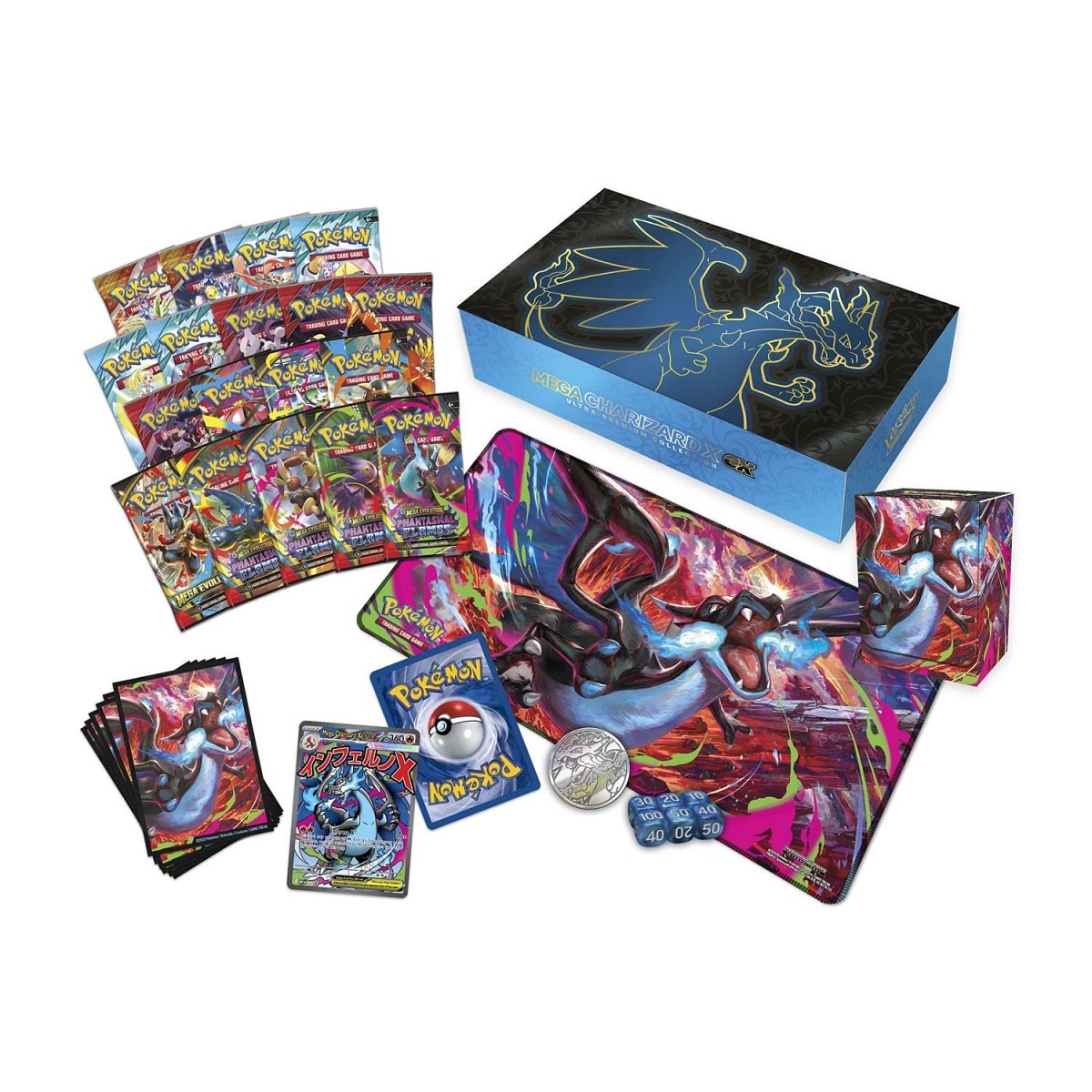 Pokémon TCG Phantasmal Flames Mega Charizard X ex UPC Ultra Premium Collection – Sealed – EN